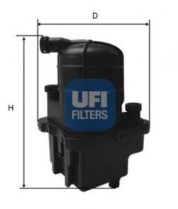 2408800 UFI Filtro de combustível