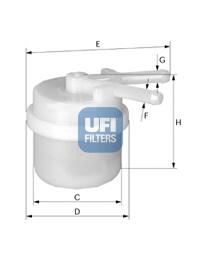 3102400 UFI Filtro de combustível