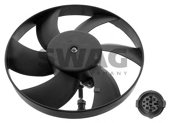 Ventilador elétrico de esfriamento montado (motor + roda de aletas) 352029 ERA