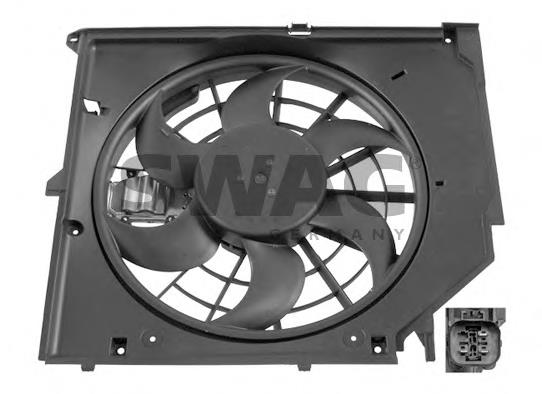 Difusor do radiador de esfriamento, montado com motor e roda de aletas BMW 17427510617