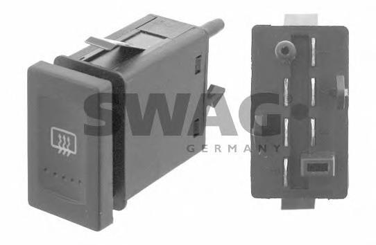 3B0959621C01C VAG Botão de ativação de aquecimento de vidro traseiro