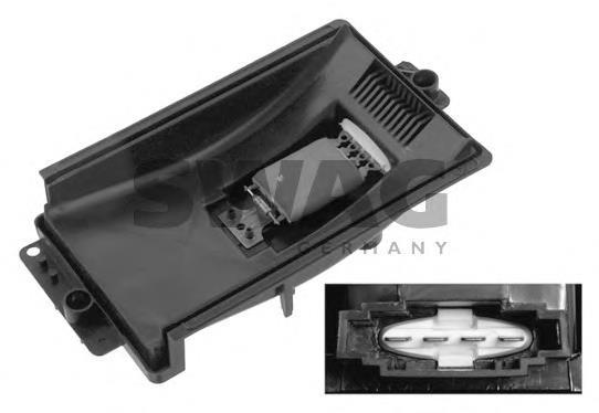 Resistor (resistência) de ventilador de forno (de aquecedor de salão) 1J0819322 VAG