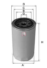 Filtro de óleo Denckermann A219002