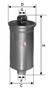 Filtro de combustível 71736112 Fiat/Alfa/Lancia