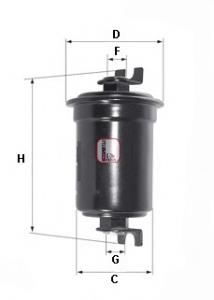 MMB504758 Mitsubishi Filtro de combustível
