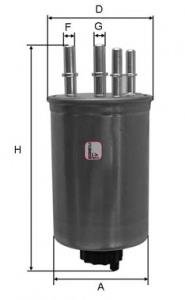 EFF257 Comline Filtro de combustível
