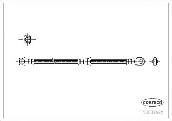 Mangueira do freio traseira TF534 Japan Parts