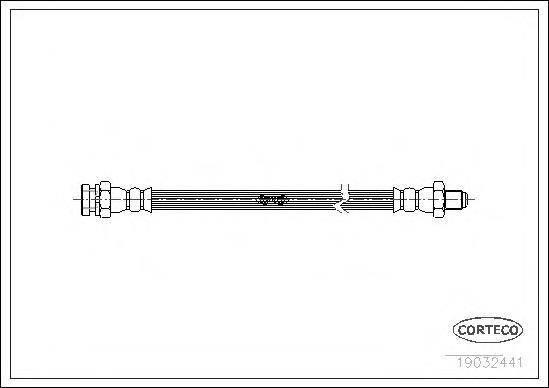 Mangueira do freio traseira Japan Parts TF1070