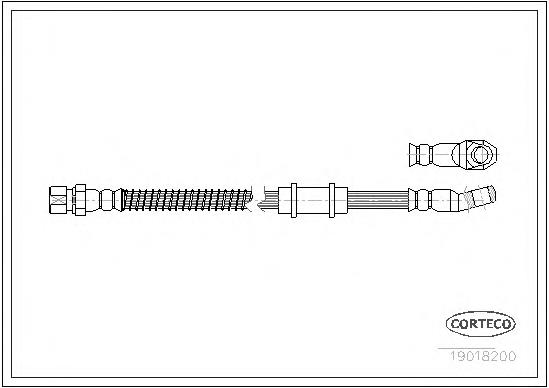 Mangueira do freio dianteira Quick Brake 51901