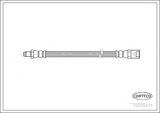 TA6032 Brembo Mangueira do freio traseira