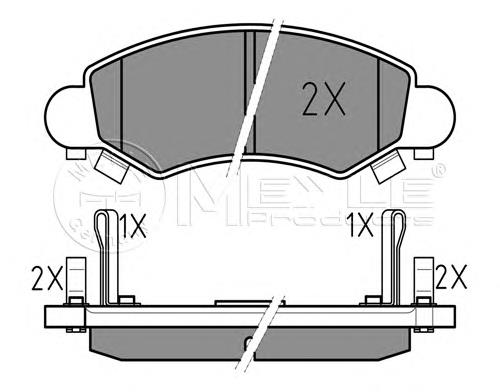 Compre 1605976 Opel Sapatas do freio dianteiras de disco