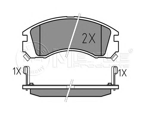 Sapatas do freio dianteiras de disco Mitsubishi MR389544 preço, a partir de 37,84 USD