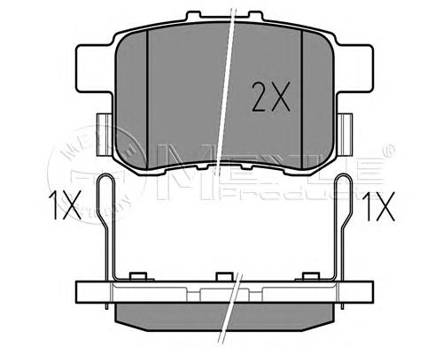 Sapatas do freio traseiras de disco Honda 43022TL1G02 preço, a partir de 28,55 USD