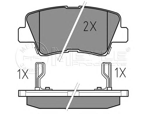 Sapatas do freio traseiras de disco Hyundai/Kia 583022TA60 preço, a partir de 21,53 USD