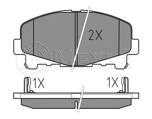 58101A6A02 Hyundai/Kia Sapatas do freio dianteiras de disco