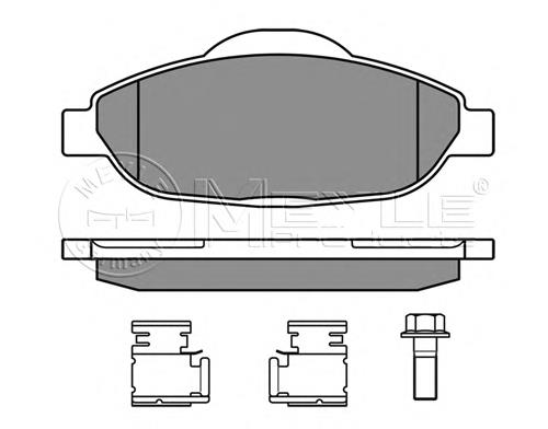 1613259380 Peugeot/Citroen Sapatas do freio dianteiras de disco