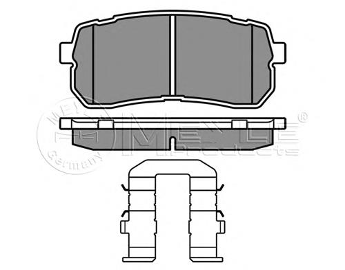 SP1192 Hyundai/Kia Sapatas do freio traseiras de disco