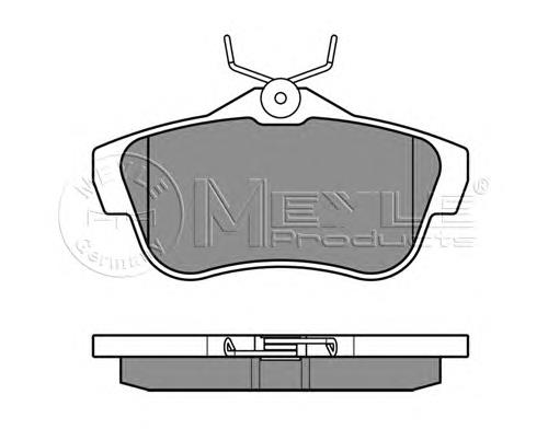 1617280980 Peugeot/Citroen Sapatas do freio traseiras de disco