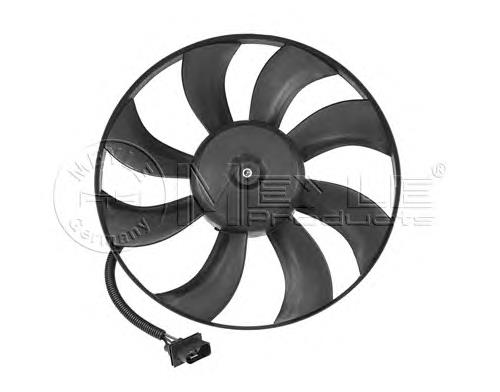 6Q0959455N VAG Ventilador elétrico de esfriamento montado (motor + roda de aletas)