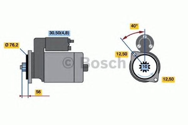 Motor de arranco 0001120406 BOSCH