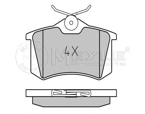 Sapatas do freio traseiras de disco Volkswagen Jetta 2 19E, 1G2, 165, 167