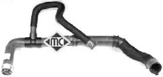 Mangueira (cano derivado) inferior do radiador de esfriamento 08614 METALCAUCHO