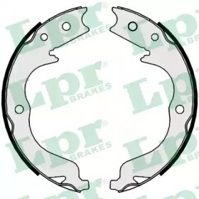 Sapatas do freio de estacionamento 09860 LPR