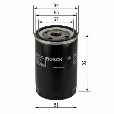 Filtro de óleo 0986452036 BOSCH