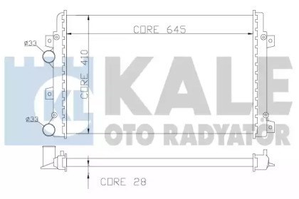 Radiador de esfriamento de motor Volkswagen Touran 1 1T1, 1T2