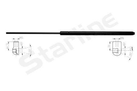 Amortecedor da capota Volkswagen Touran 1 1T1, 1T2