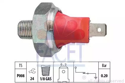 Sensor de pressão de óleo 70035 FACET