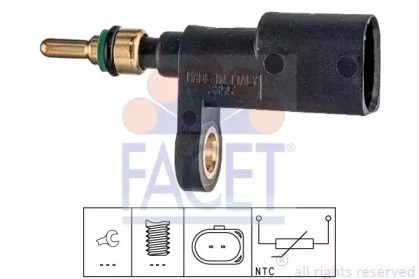 Sensor de temperatura do fluido de esfriamento (de ativação de ventilador do radiador) Volkswagen Passat 3G2, CB2