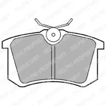 Sapatas do freio traseiras de disco Volkswagen Jetta 2 19E, 1G2, 165, 167