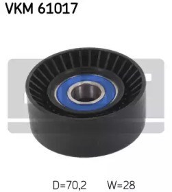 Rolo parasita da correia de transmissão VKM61017 SKF