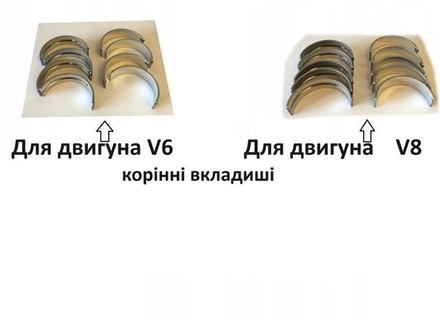 Folhas inseridas principais de cambota, kit, padrão (STD) A1120330402 MERCEDES