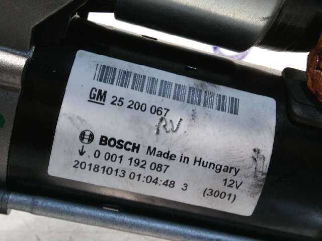 Motor de arranco 0001192087 OPEL