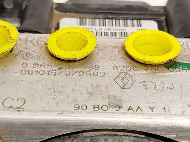 Unidade hidráulico de controlo ABS 0265232198 RENAULT