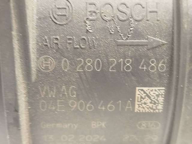 Sensor de fluxo (consumo) de ar, medidor de consumo M.A.F. - (Mass Airflow) 0280218486 VAG