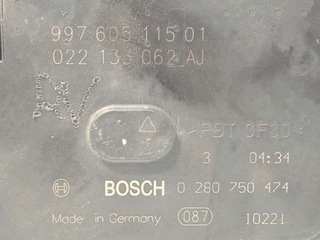 Válvula de borboleta montada 0280750474 PORSCHE