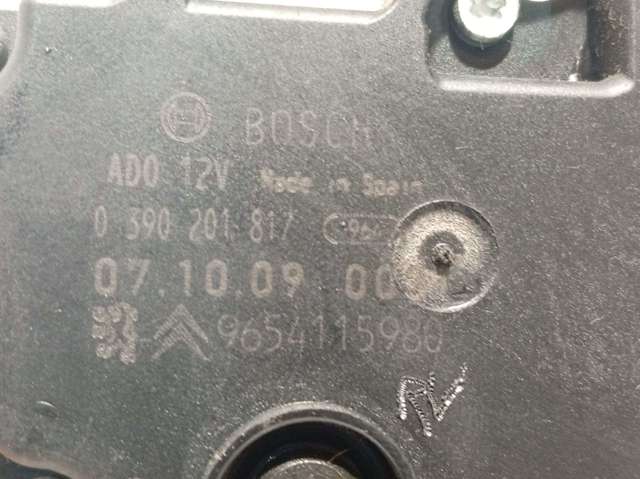 Motor de limpador pára-brisas de vidro traseiro 0390201817 PEUGEOT