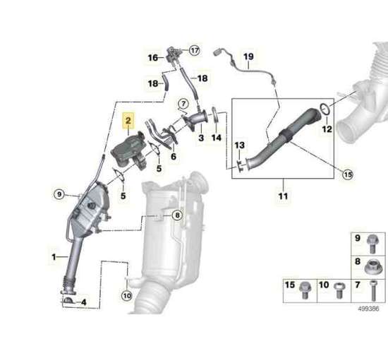 Válvula EGR de recirculação dos gases Mini COUNTRYMAN  F60 ao melhor preço