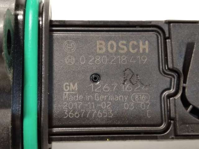 Sensor de fluxo (consumo) de ar, medidor de consumo M.A.F. - (Mass Airflow) 12671624 OPEL