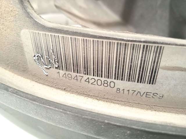 Ventilador elétrico de esfriamento montado (motor + roda de aletas) direito 1494742080 PEUGEOT