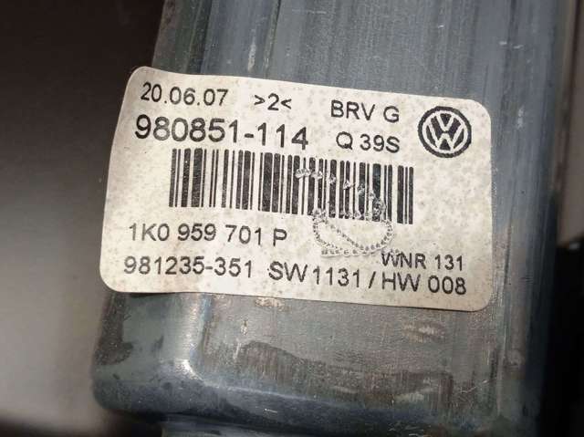 Motor de acionamento de vidro da porta dianteira esquerda 1K0959701P VAG