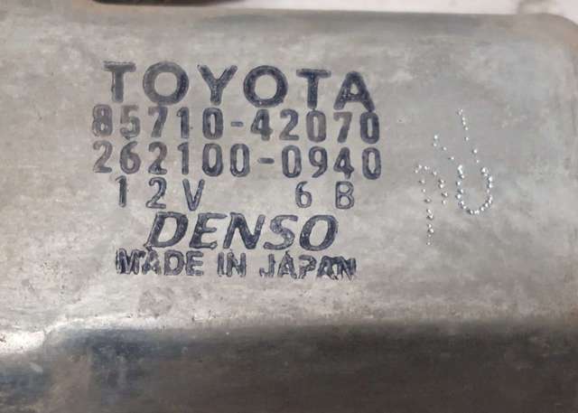 Motor de acionamento de vidro da porta traseira esquerda 2621000940 TOYOTA