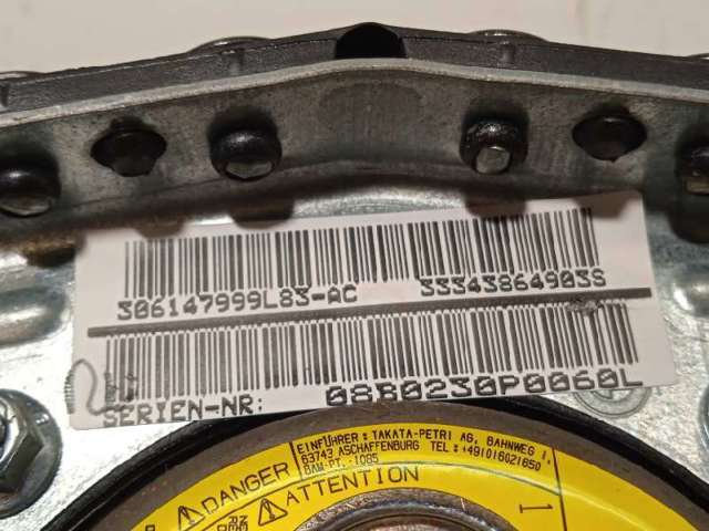 Cinto de segurança (AIRBAG) de condutor 3438649 BMW