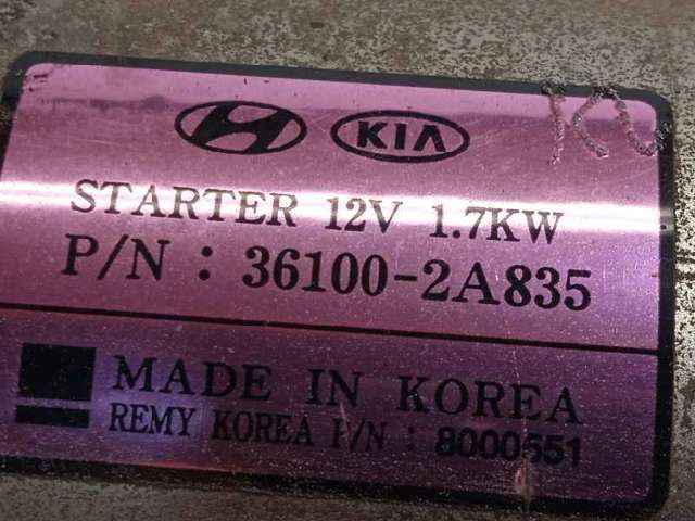 Motor de arranco 361002A835 HYUNDAI