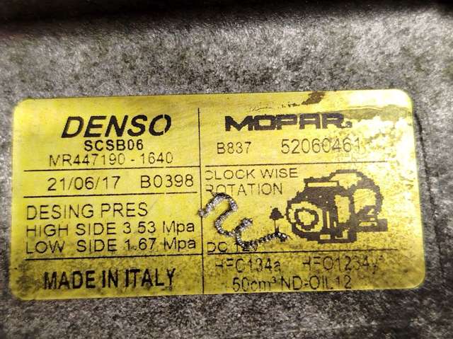 Compressor de aparelho de ar condicionado 4471901640 FIAT