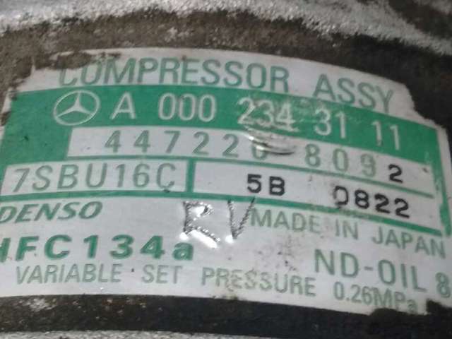 Compressor de aparelho de ar condicionado 4472208092 MERCEDES