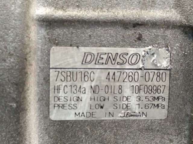 Compressor de aparelho de ar condicionado 4472600780 BMW